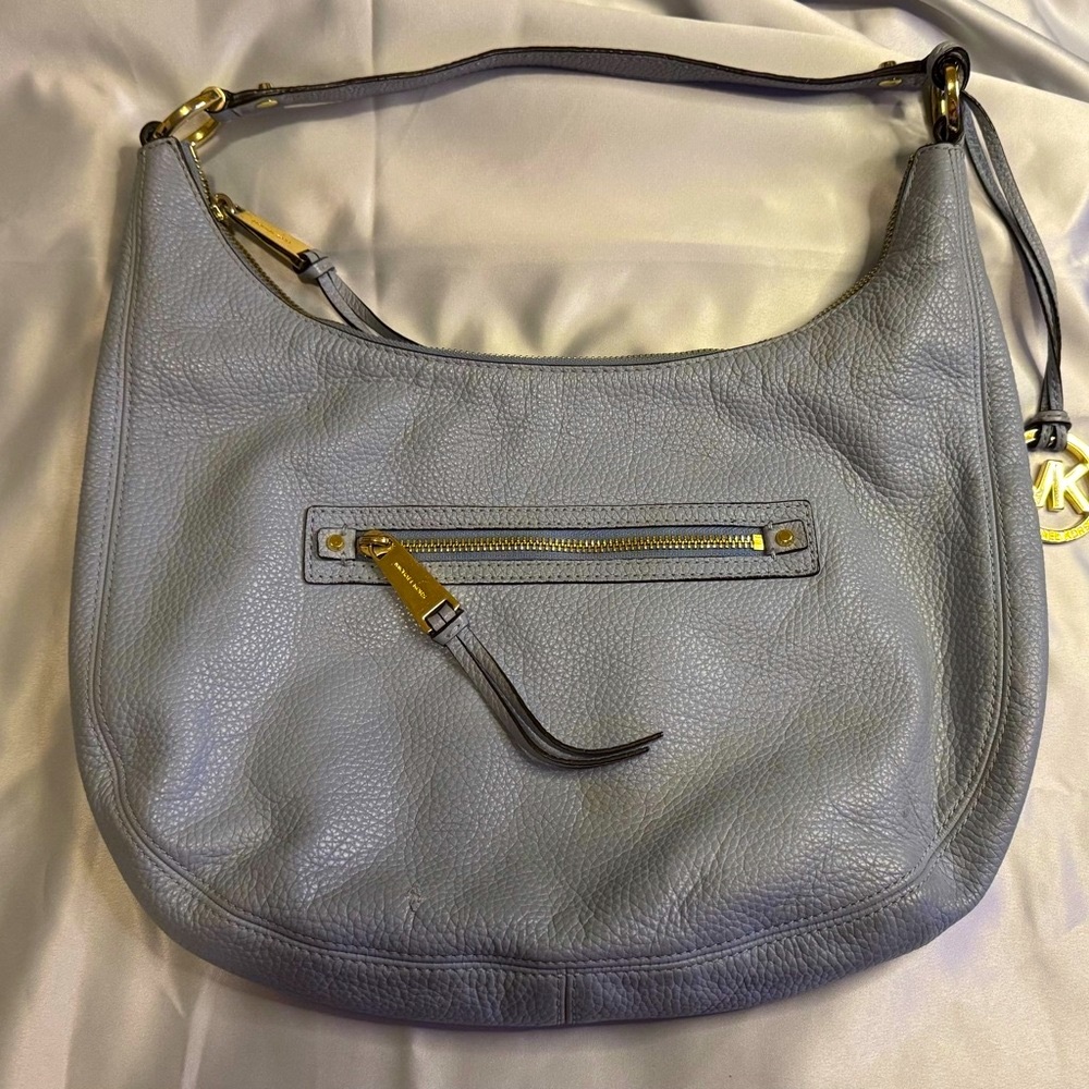 MK Michael Kors Leather Hobo Bag